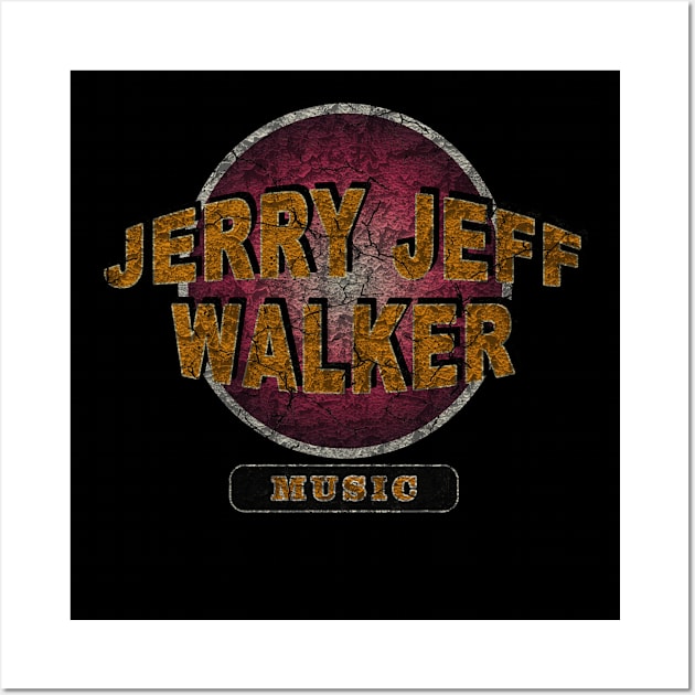 Design Text Country Music, Jerry Jeff Walker Wall Art by Rohimydesignsoncolor